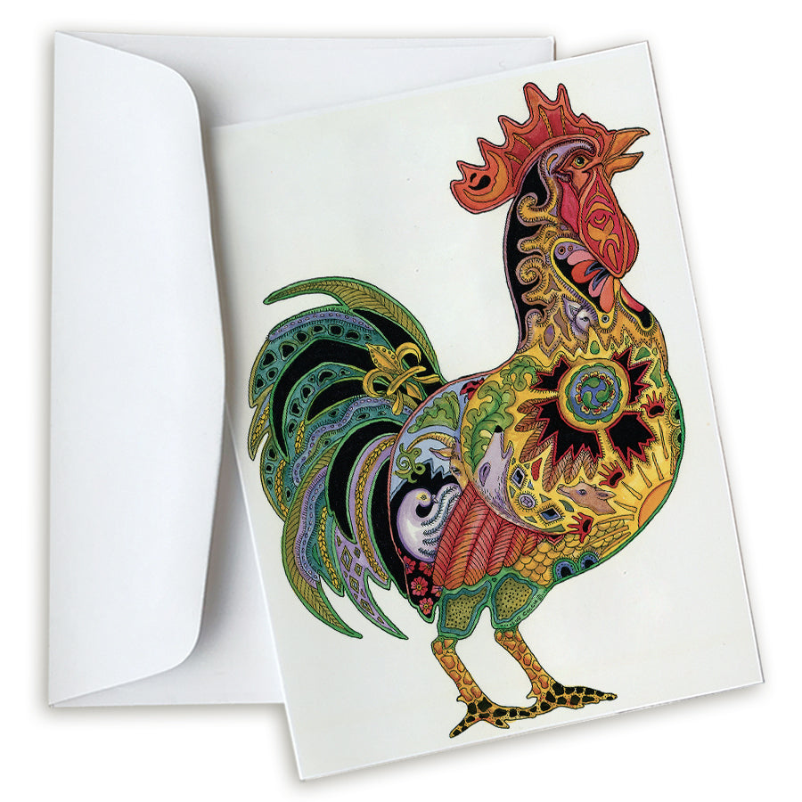 Rooster Note Card