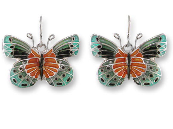 Satin Wing Butterfly Earrings