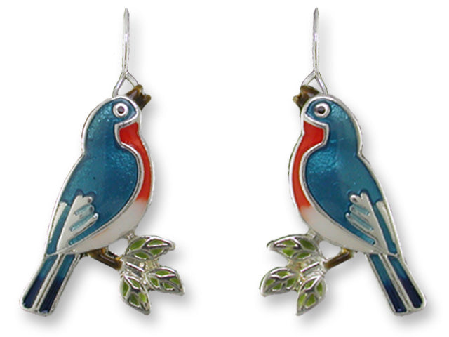 Signing Bluebird Earrings
