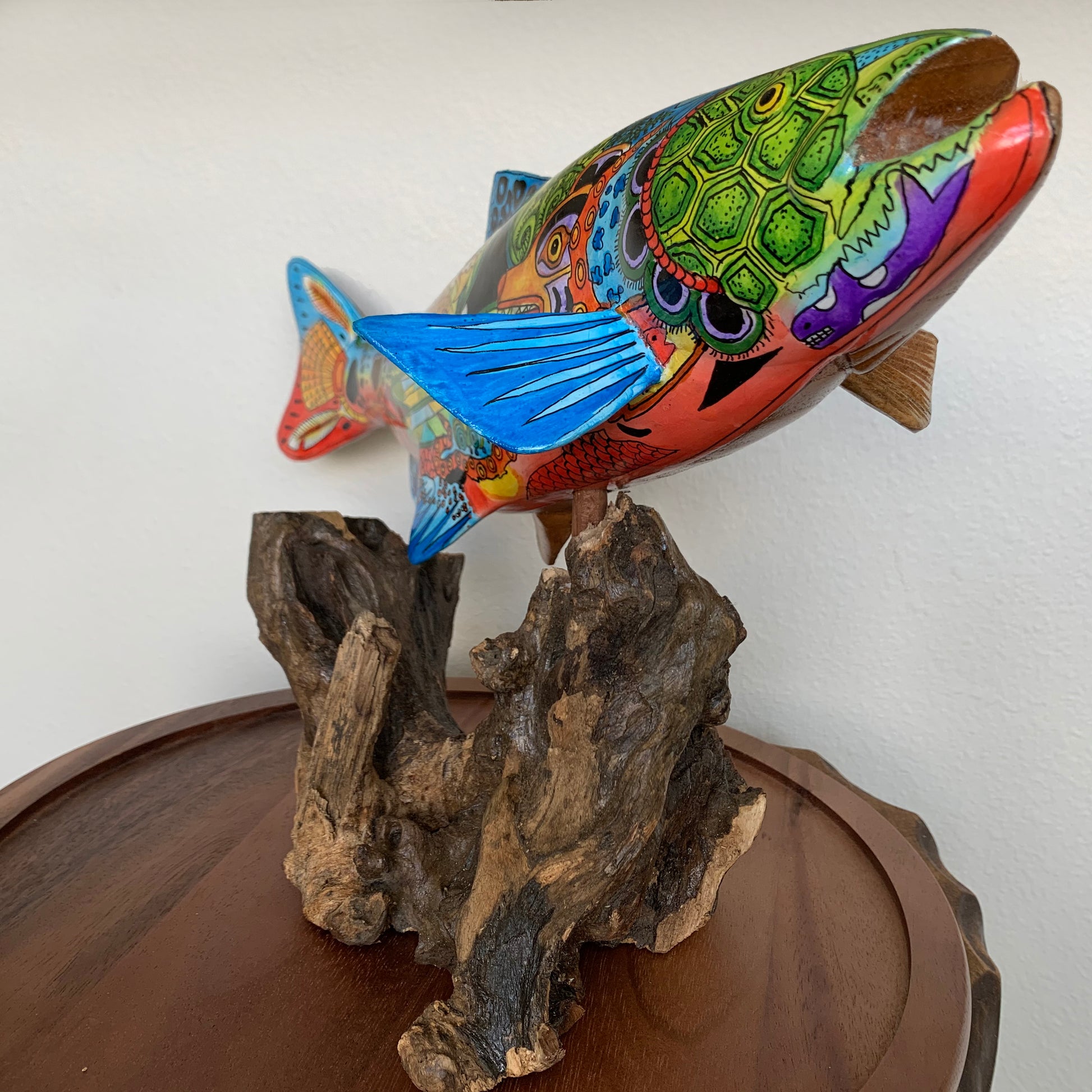 Salmon Carving w/ Stand