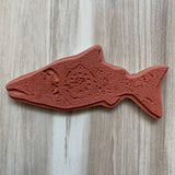 Salmon Rubber Stamp