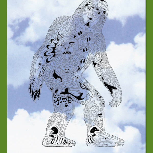 Sasquatch (Bigfoot) Rubber Stamp