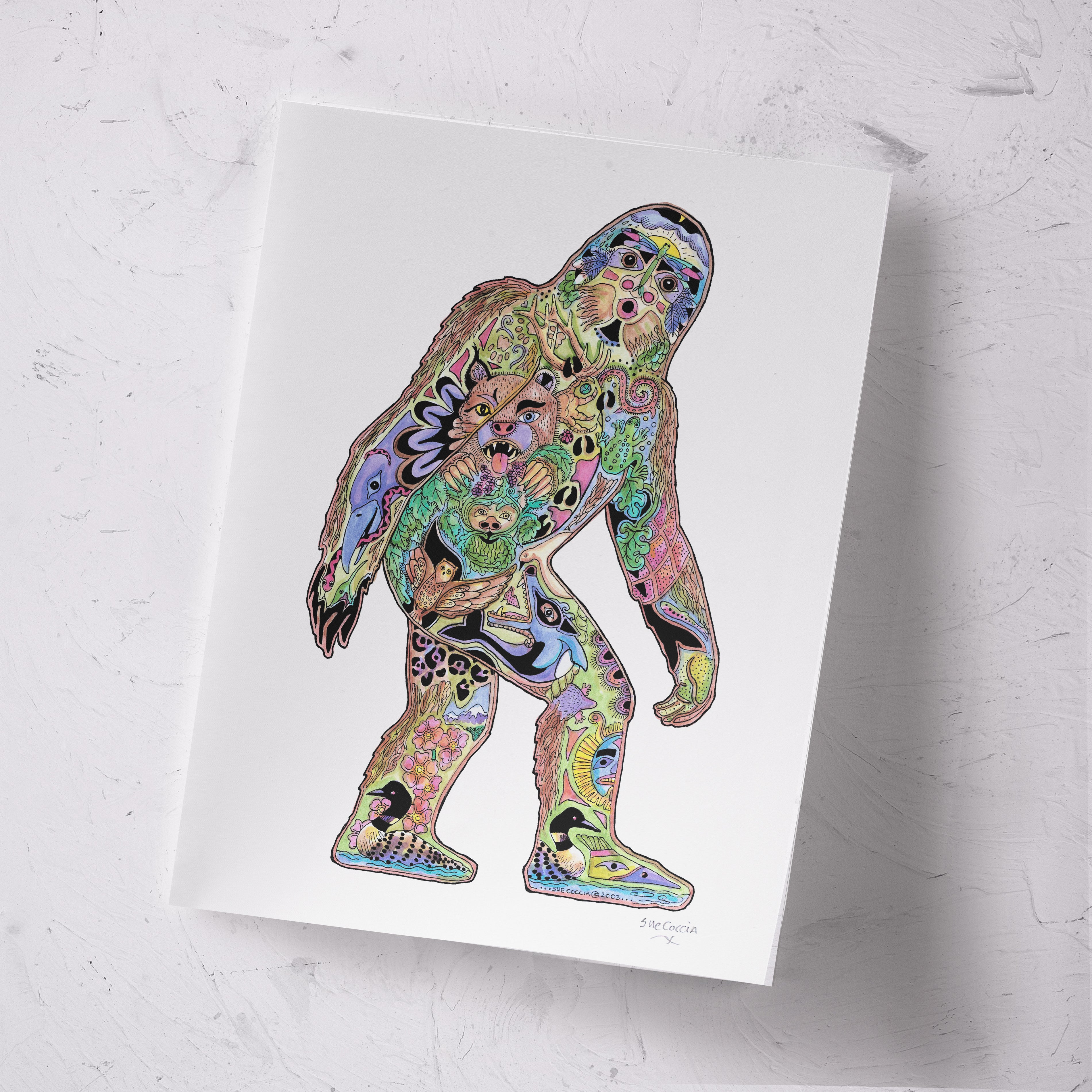 Sasquatch (Bigfoot) Signed Print
