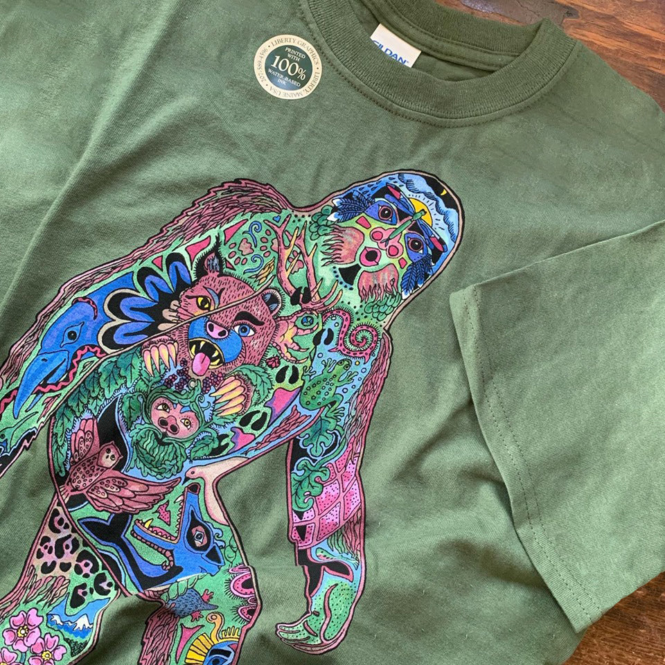 Sasquatch (Bigfoot) Green Shirt