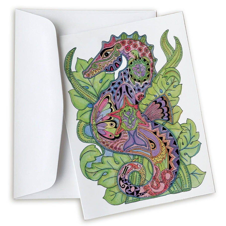 Seahorse Note Card