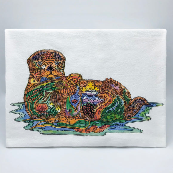 Sea Otter Flour Sack Towel