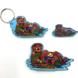 Sea Otter Magnets, Keychains and Pins
