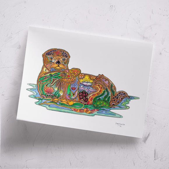 Sea Otter Signed Print