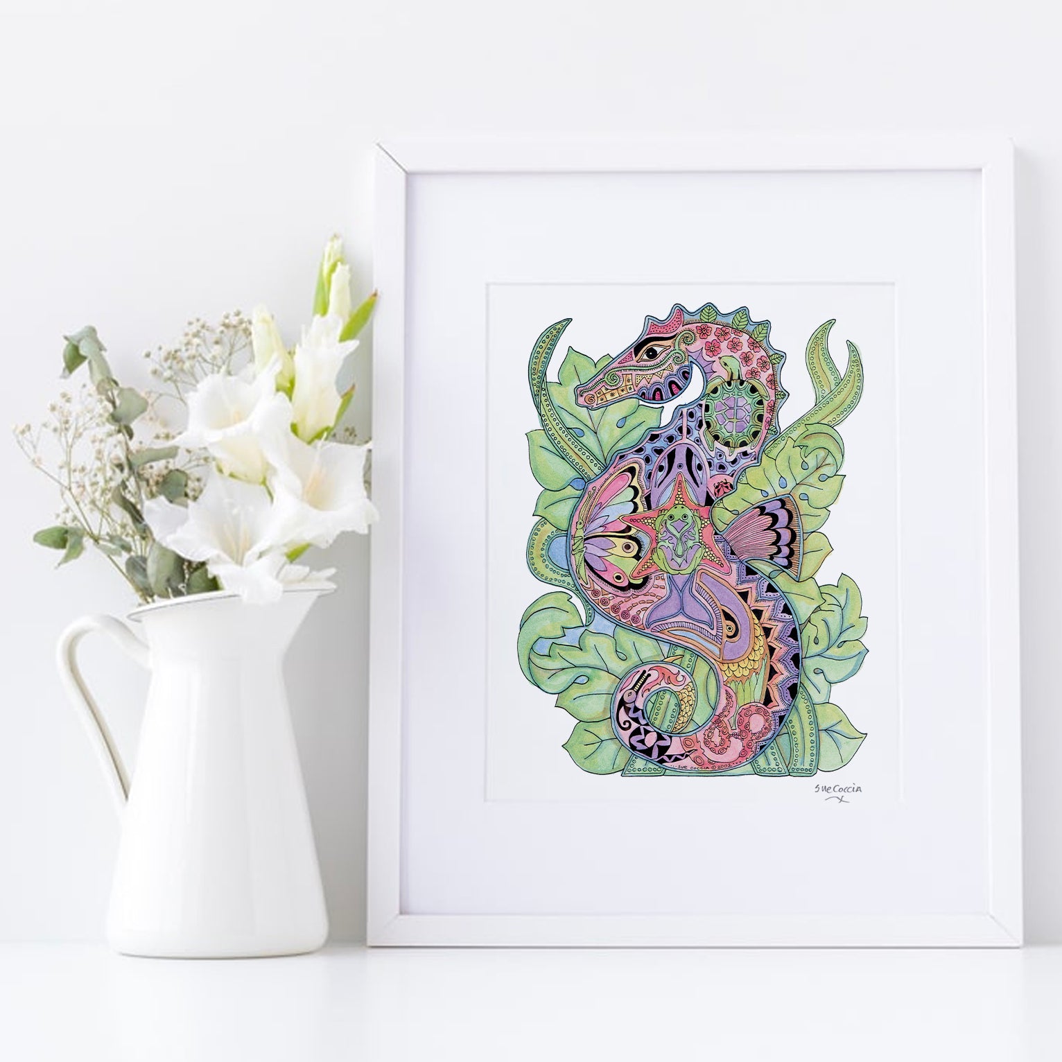 Seahorse Signed Print