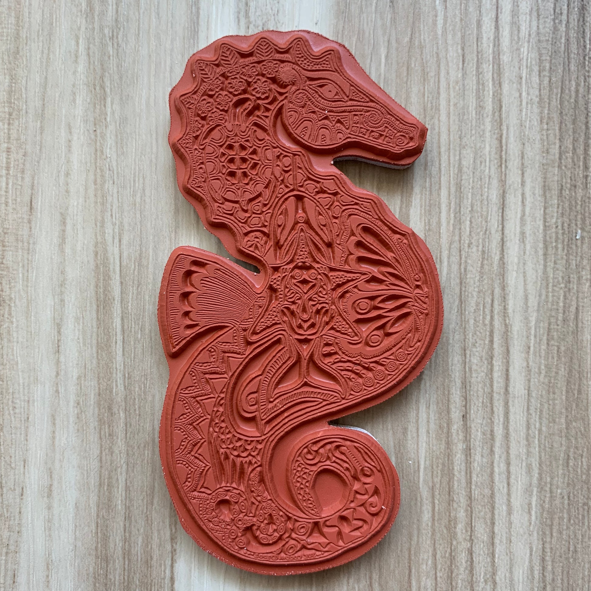 Seahorse Rubber Stamp