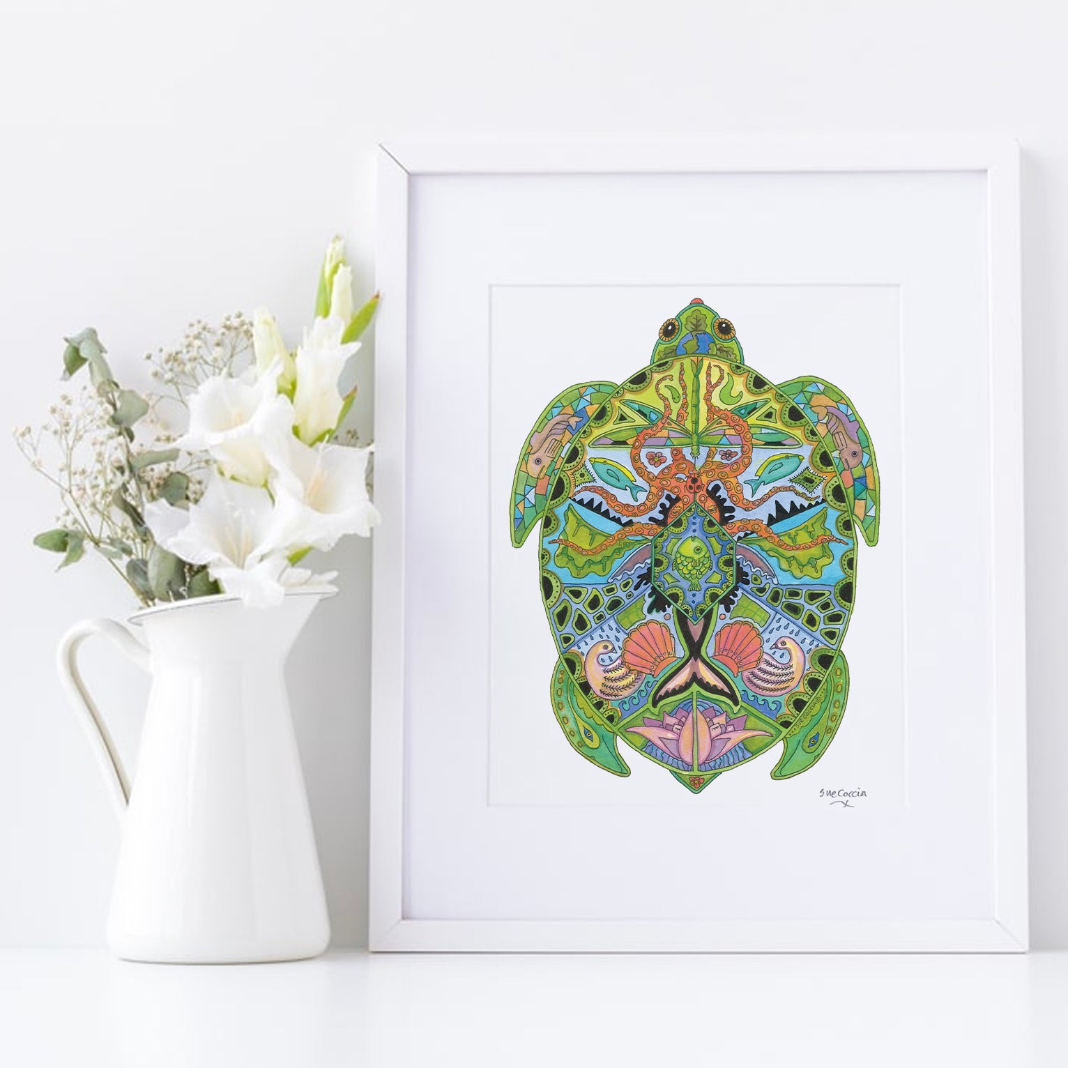 Sea Turtle Signed Print