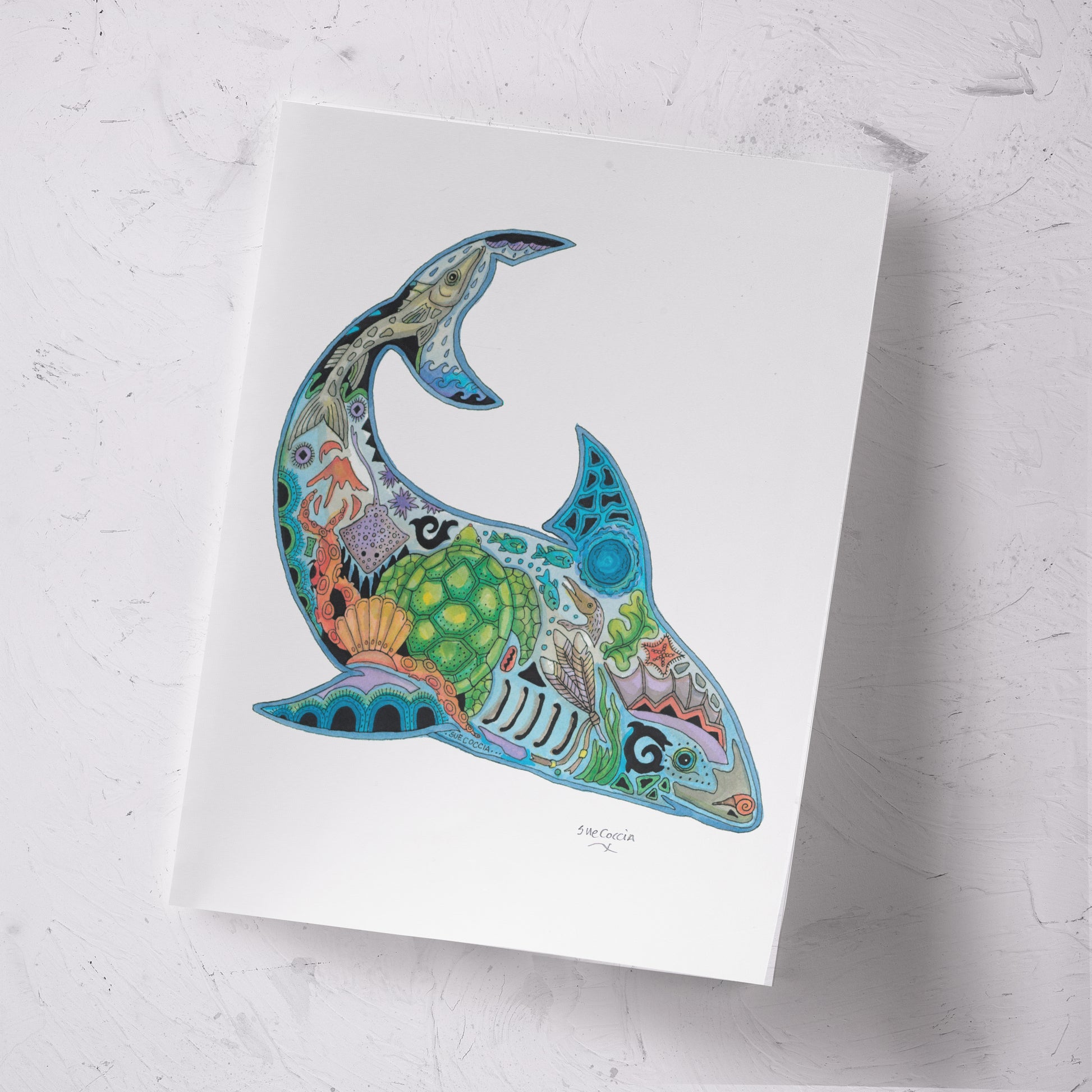 Shark Signed Print