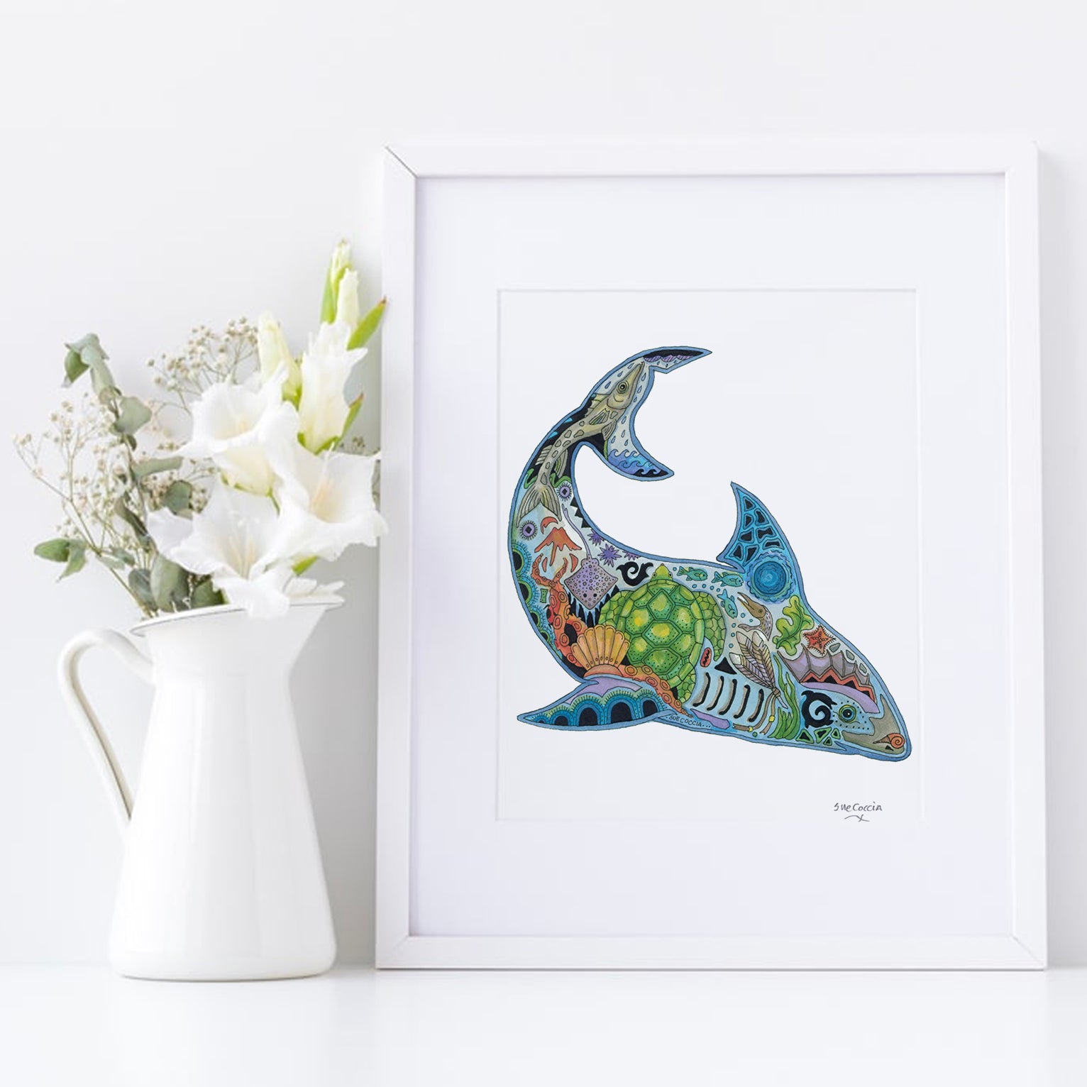 Shark Signed Print