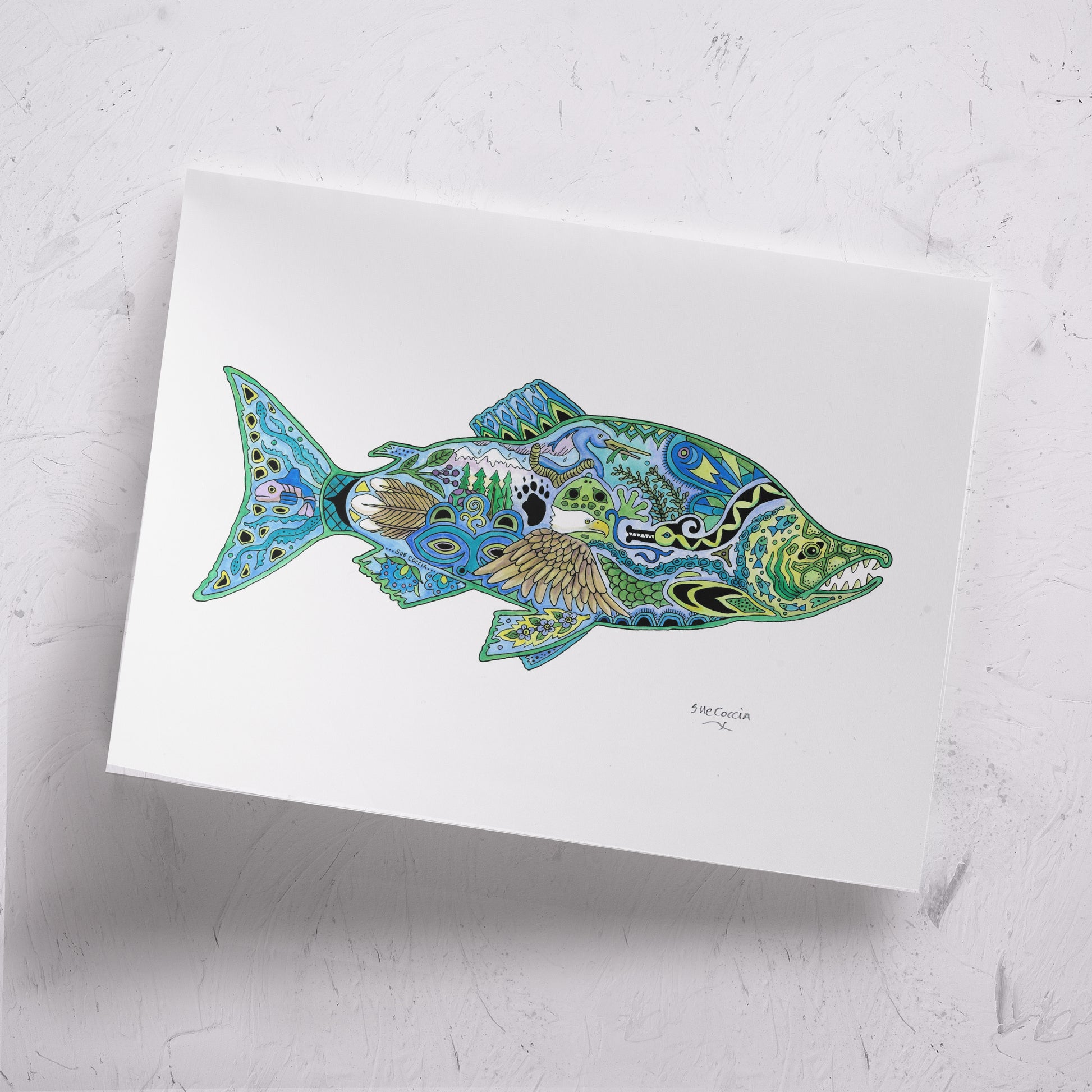 Sockeye Salmon Signed Print