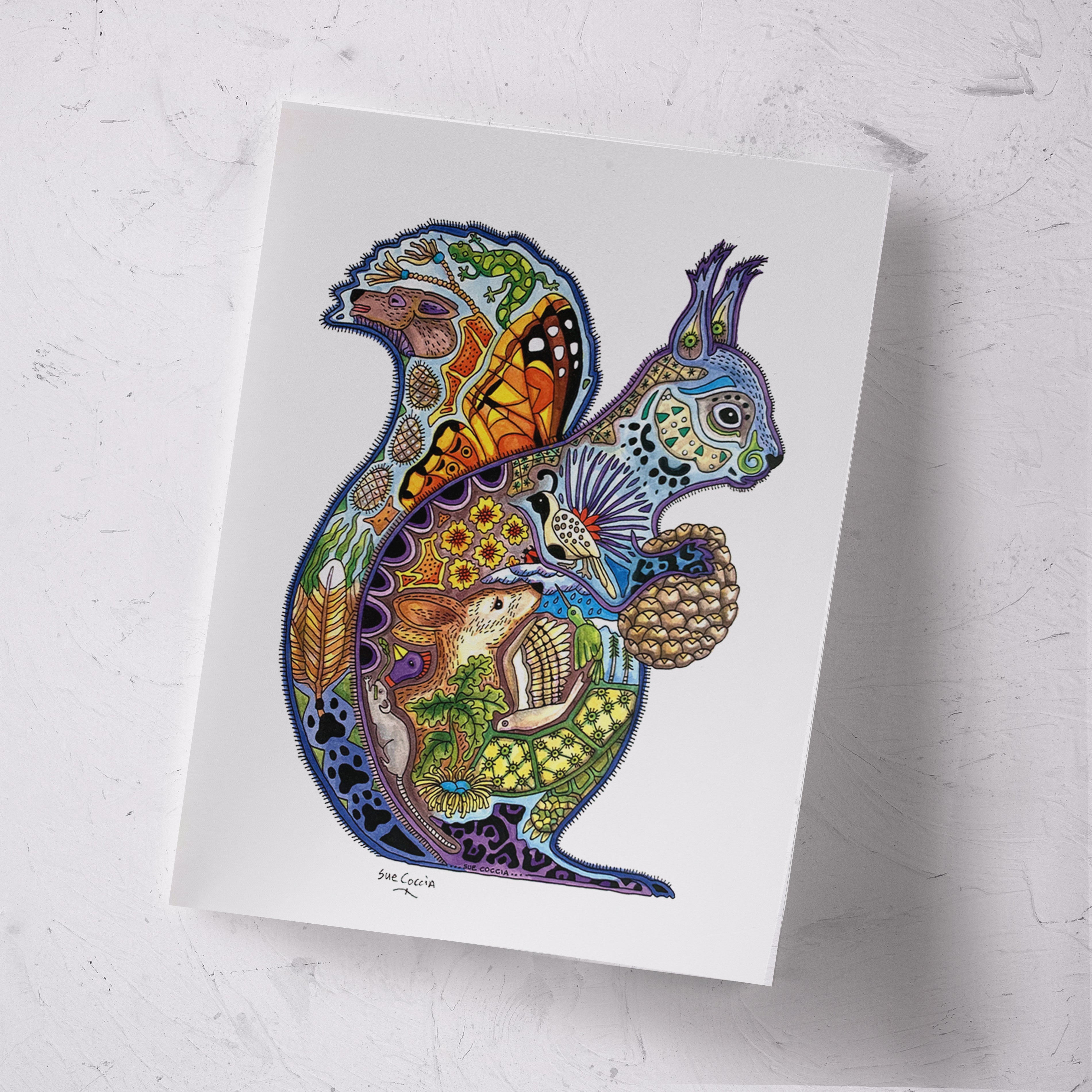 Squirrel Signed Print