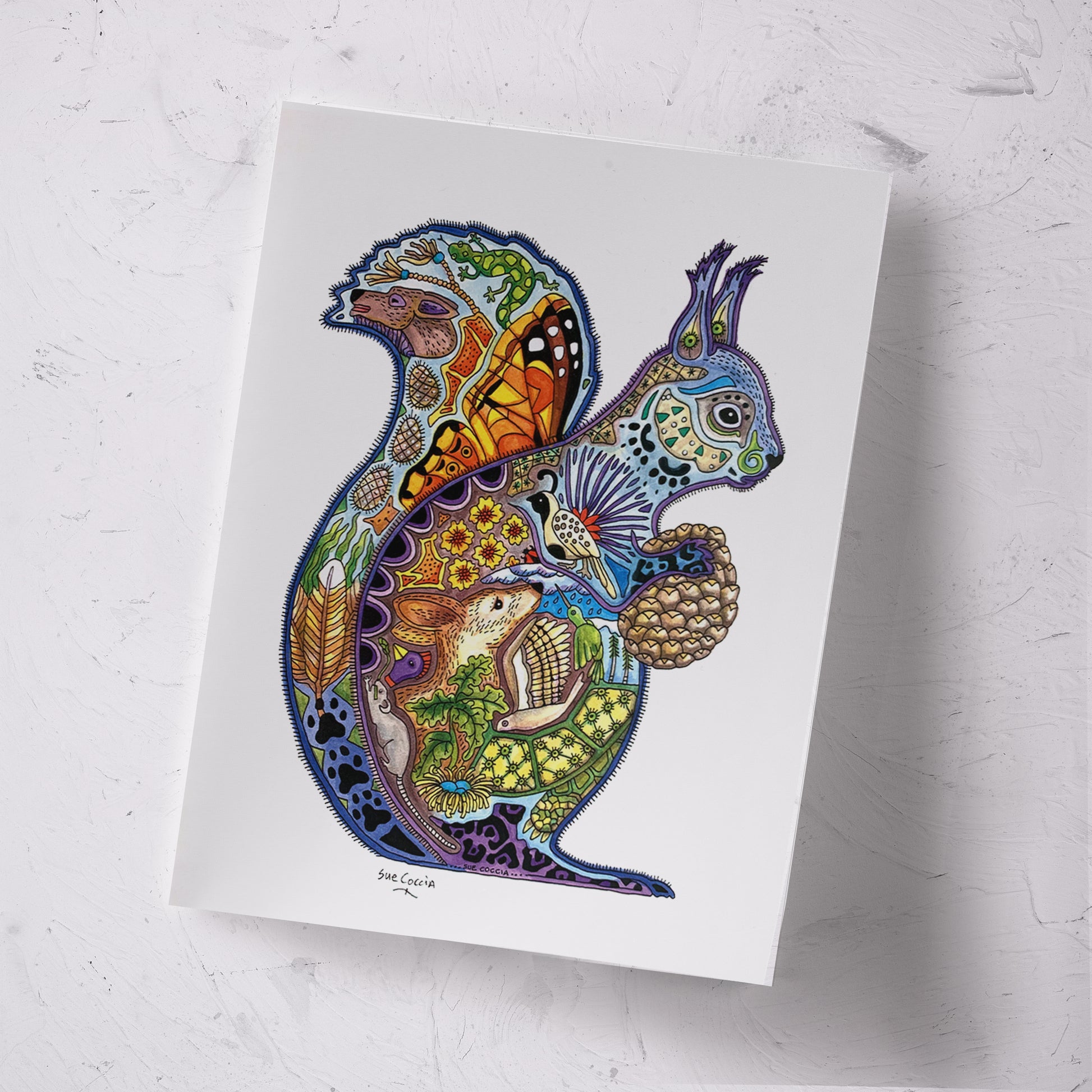 Squirrel Signed Print