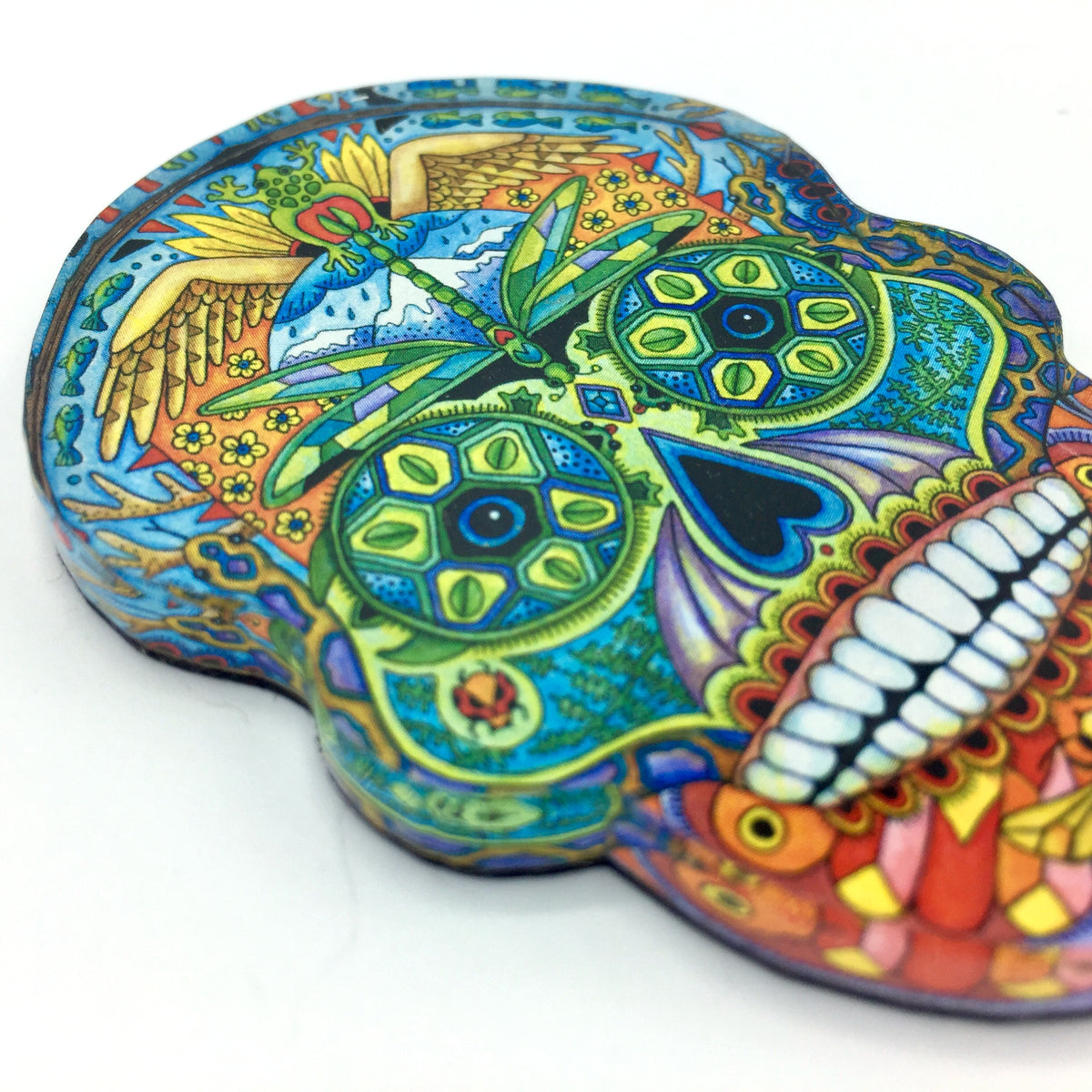 Sugar Skull Magnets, Keychains and Pins