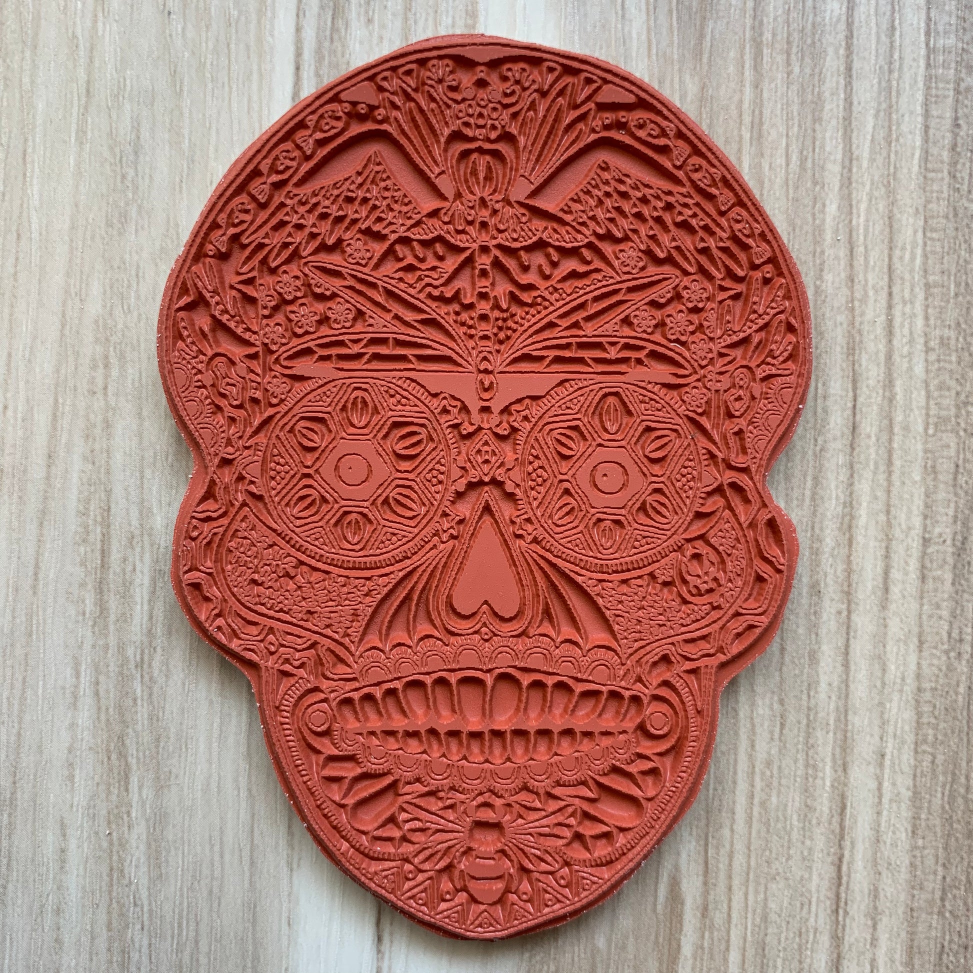 Sugar Skull Rubber Stamp