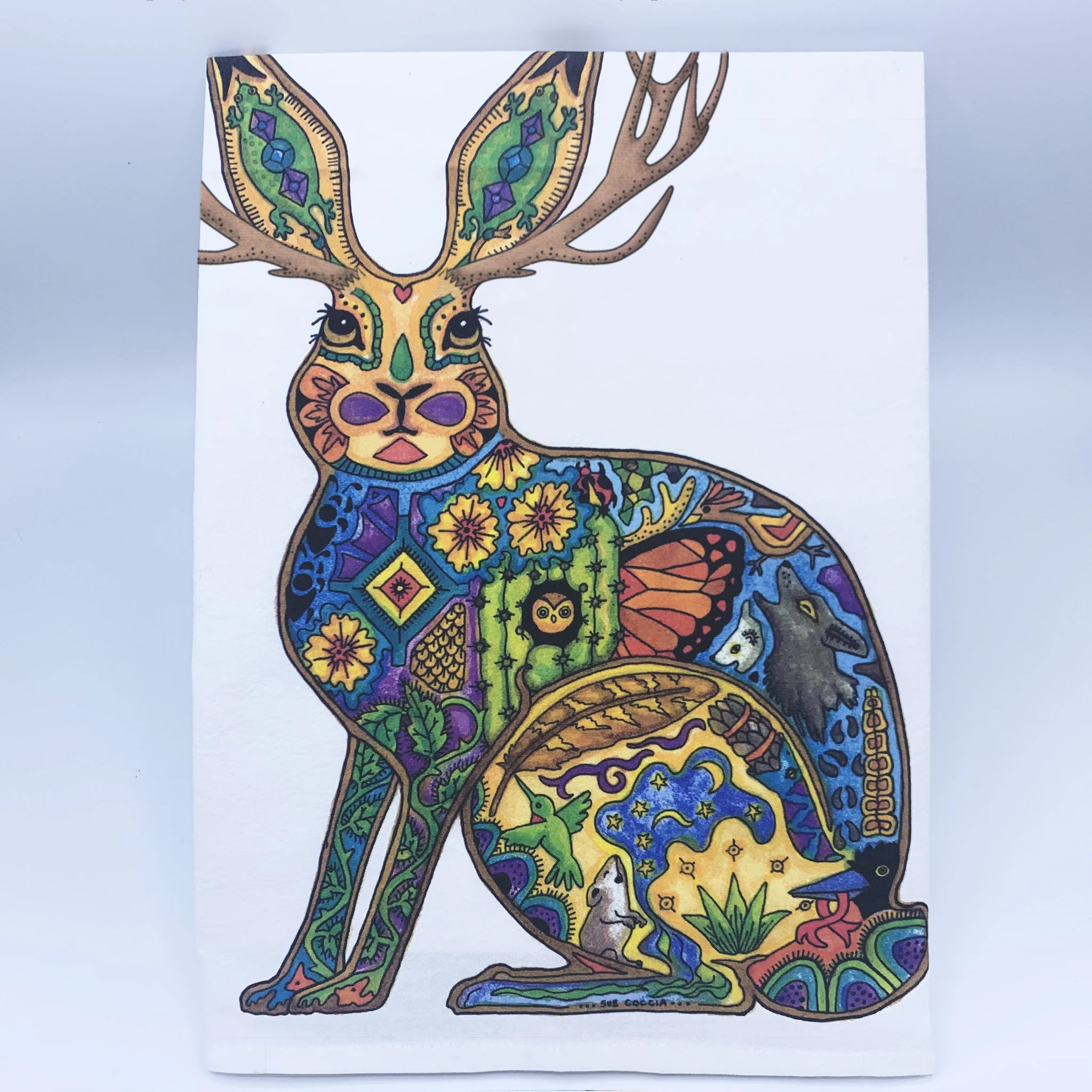 Jackalope Flour Sack Towel