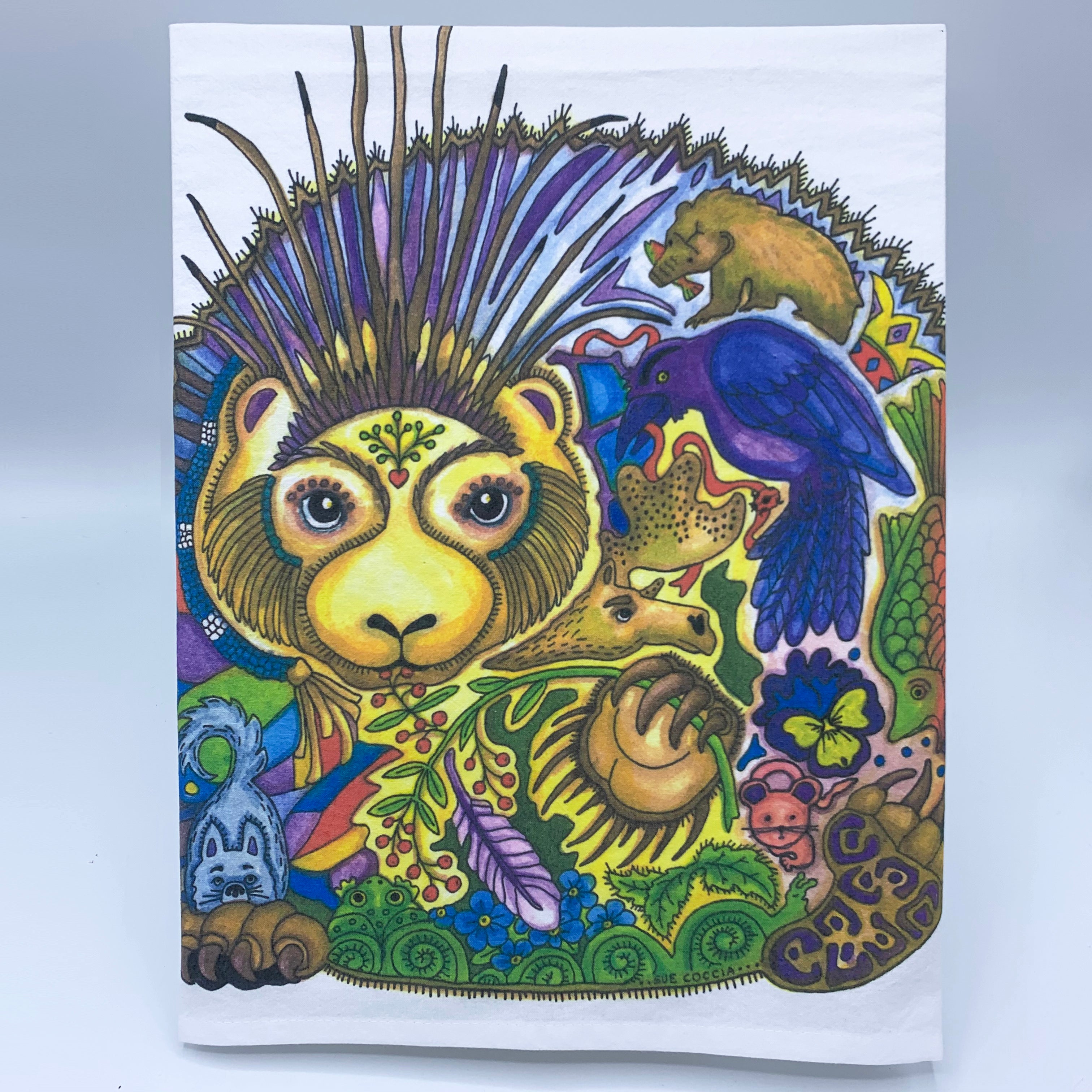 Porcupine Flour Sack Towel