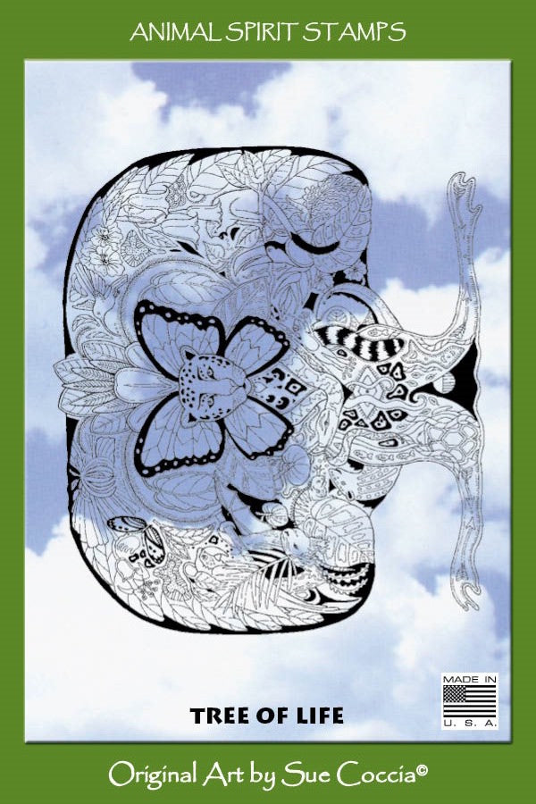 Tree of Life Rubber Stamp