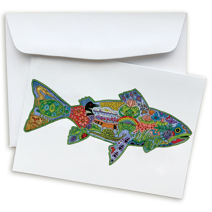 Trout Note Card