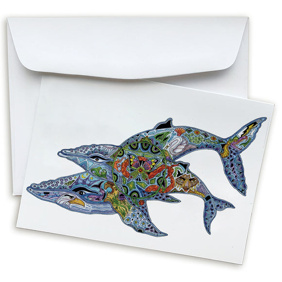 Humpback Whales Note Card