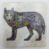 Wolf Standing Coasters and Trivets