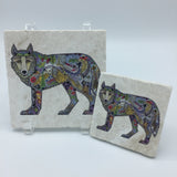Wolf Standing Coasters and Trivets
