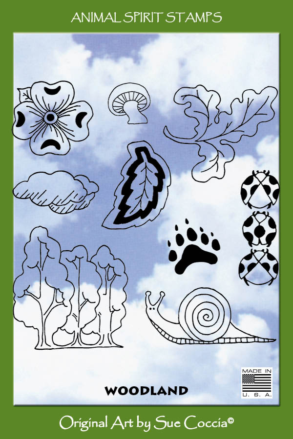 Woodland Rubber Stamp