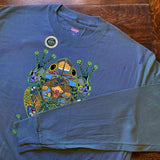 Frog Long Sleeve Shirt - Blue