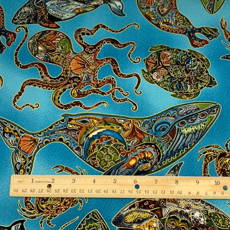 Animal Spirits Fabric 11919-169 EARTH