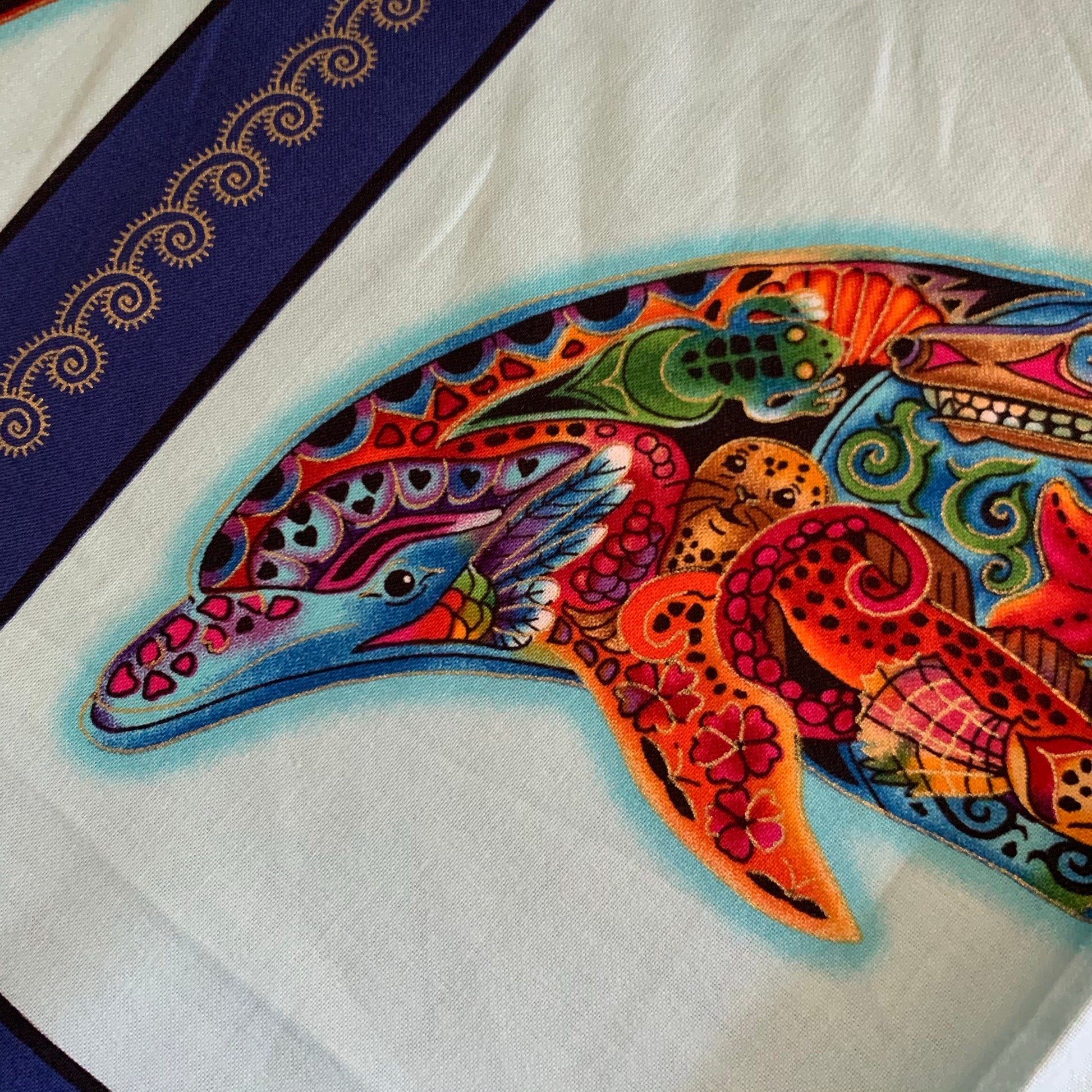 Animal Spirits Fabric AUAM-15822-246 WATER