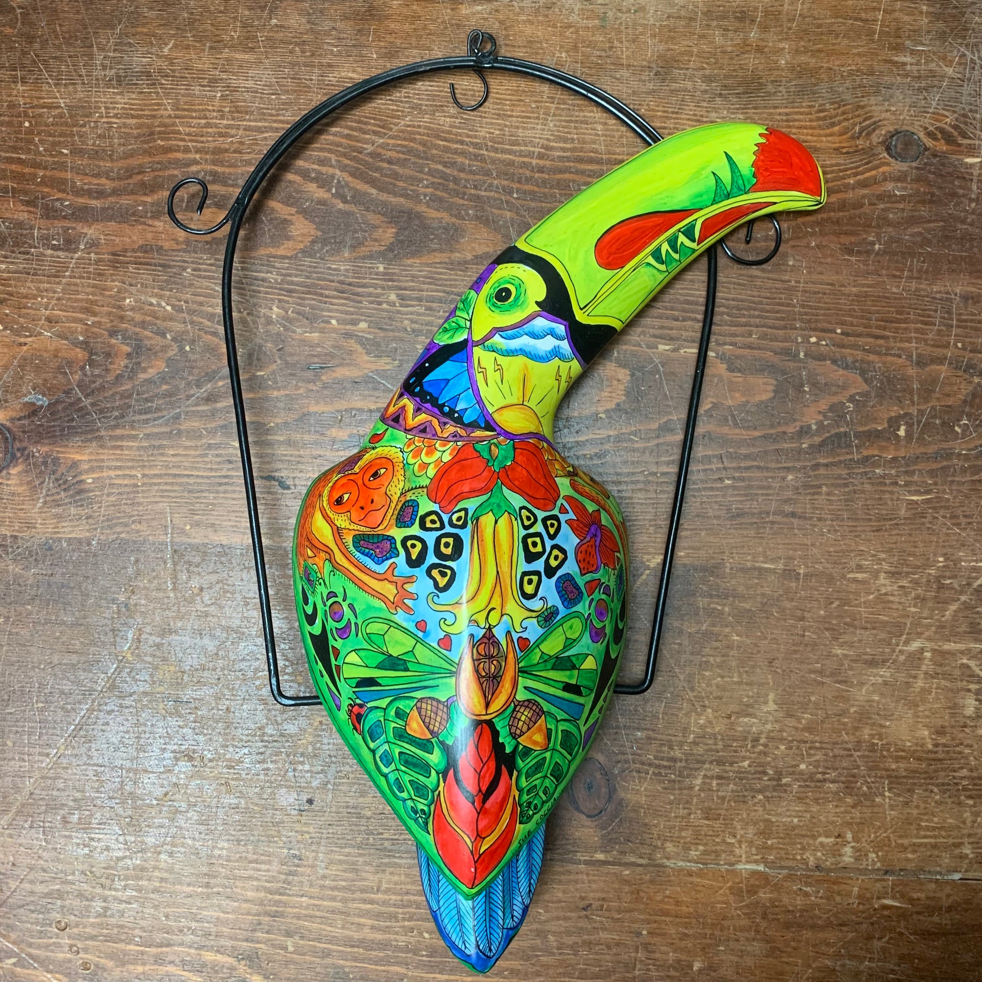 Large Toucan Carving