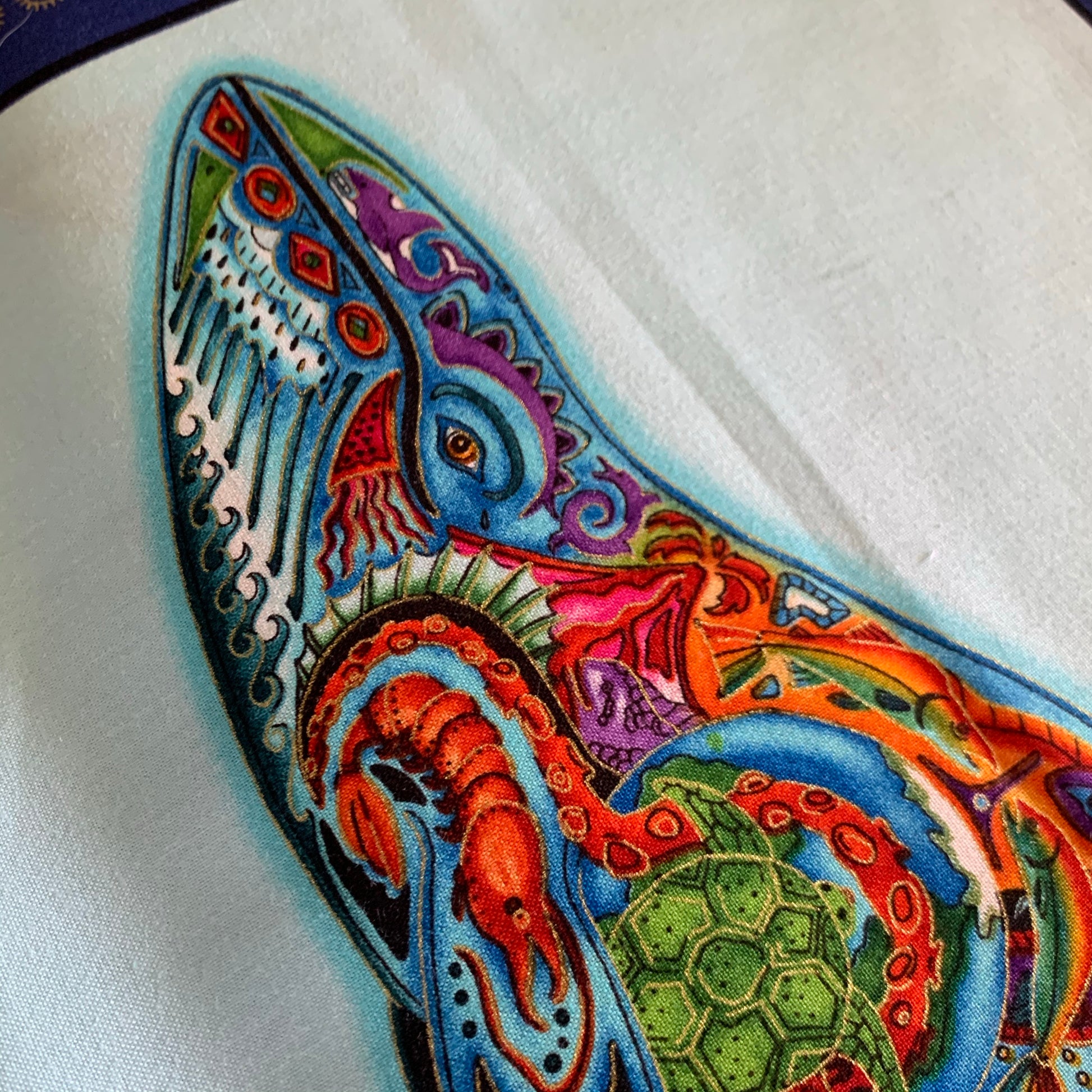 Animal Spirits Fabric AUAM-15822-246 WATER