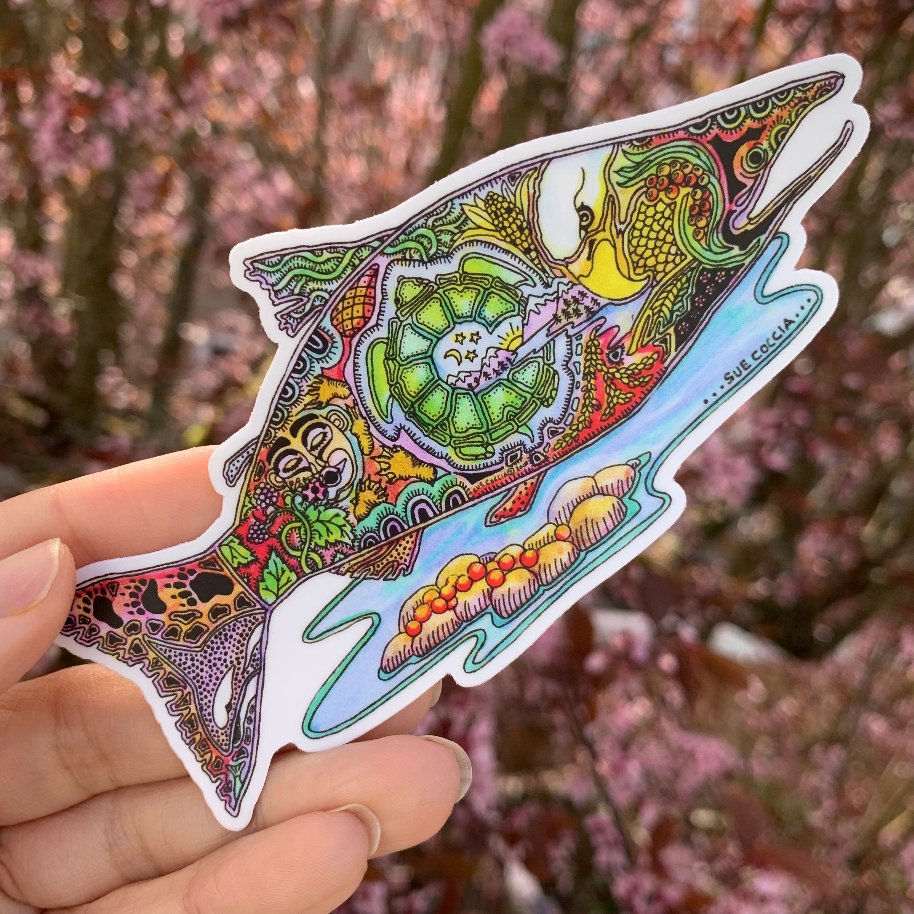 Salmon Sticker