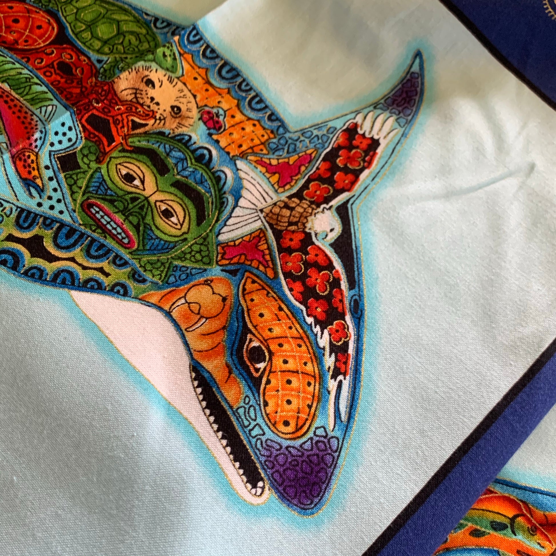 Animal Spirits Fabric AUAM-15822-246 WATER