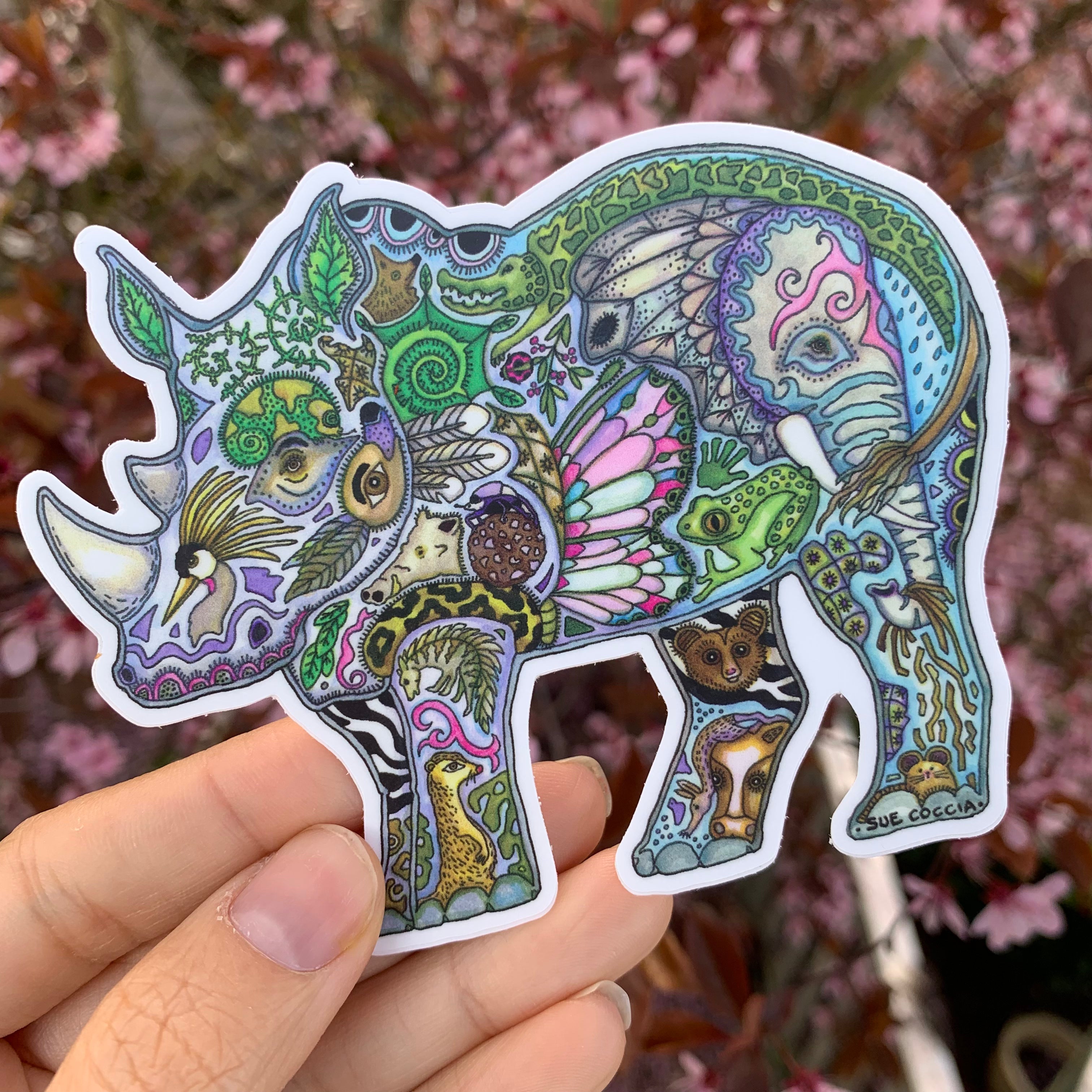 Rhino Sticker