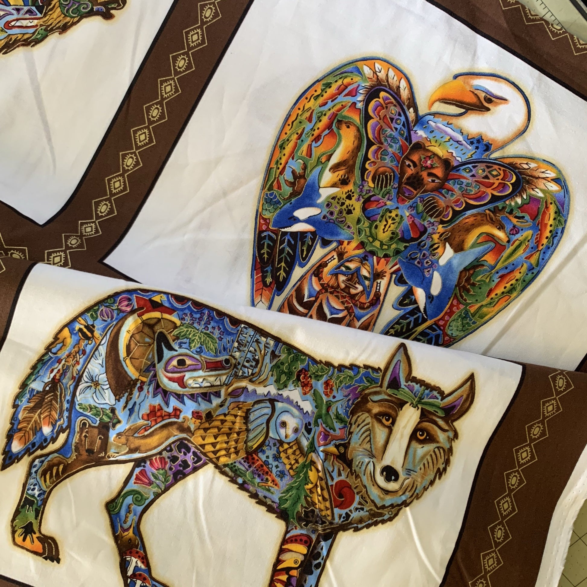 Animal Spirits Fabric 15820-169 EARTH