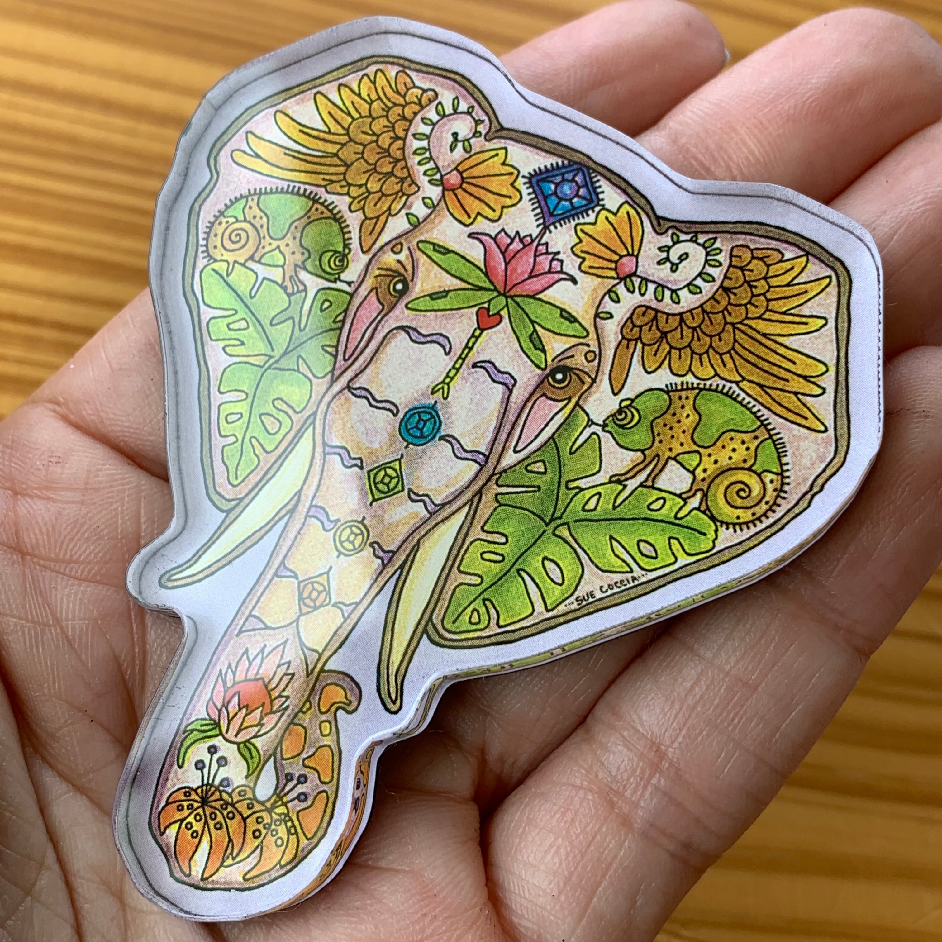 Mabula Elephant - head - Magnets