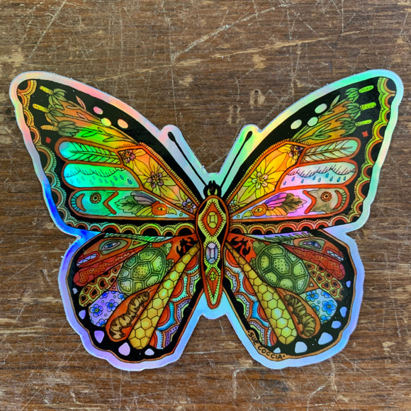 Monarch Holographic Sticker
