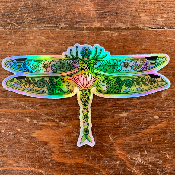 Dragonfly 2 Holographic Sticker
