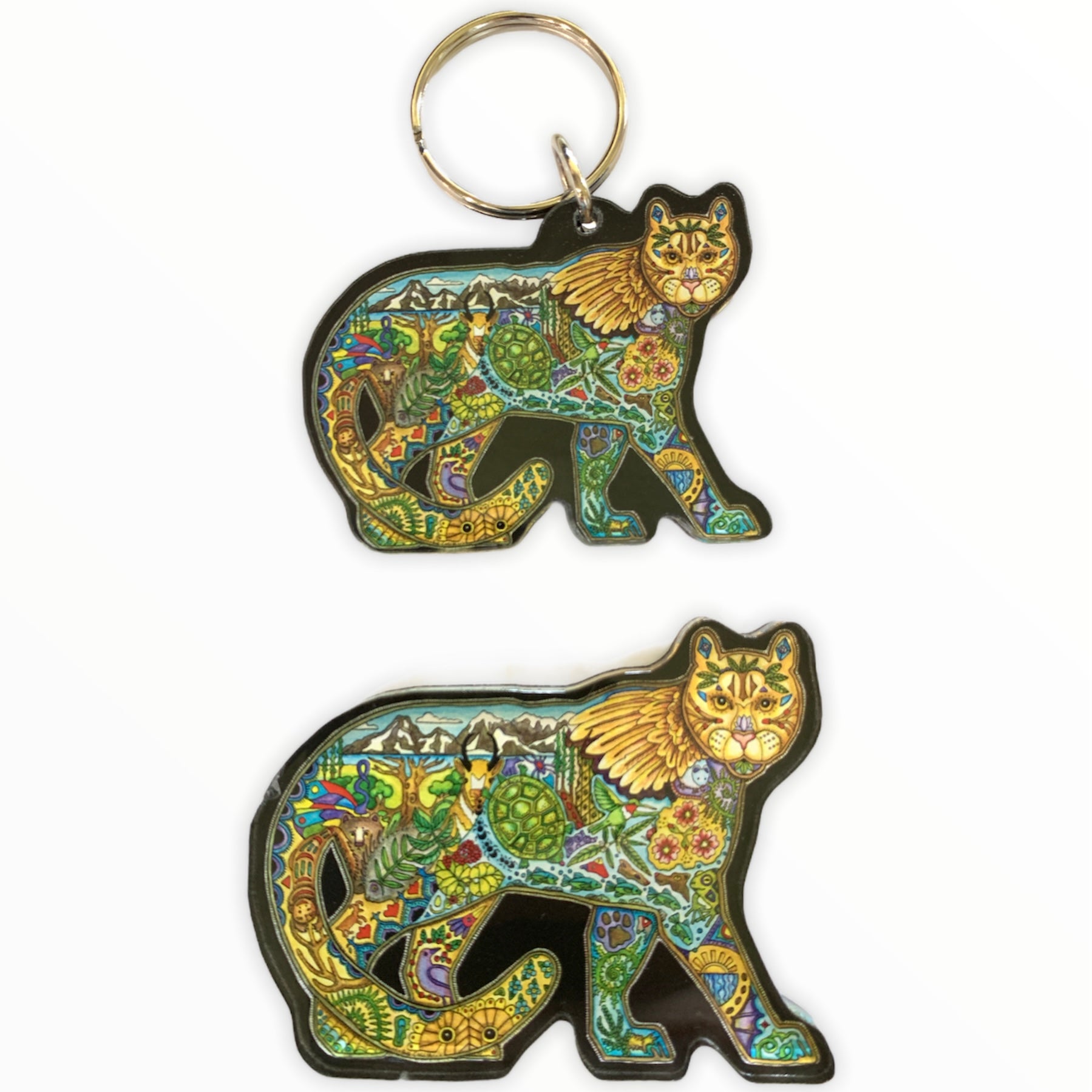 Mountain Lion Magnets, Keychains