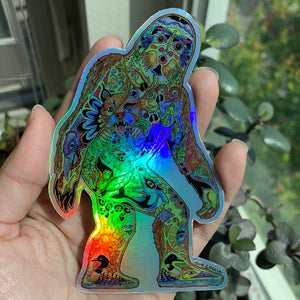Sasquatch (Bigfoot) Holographic Sticker