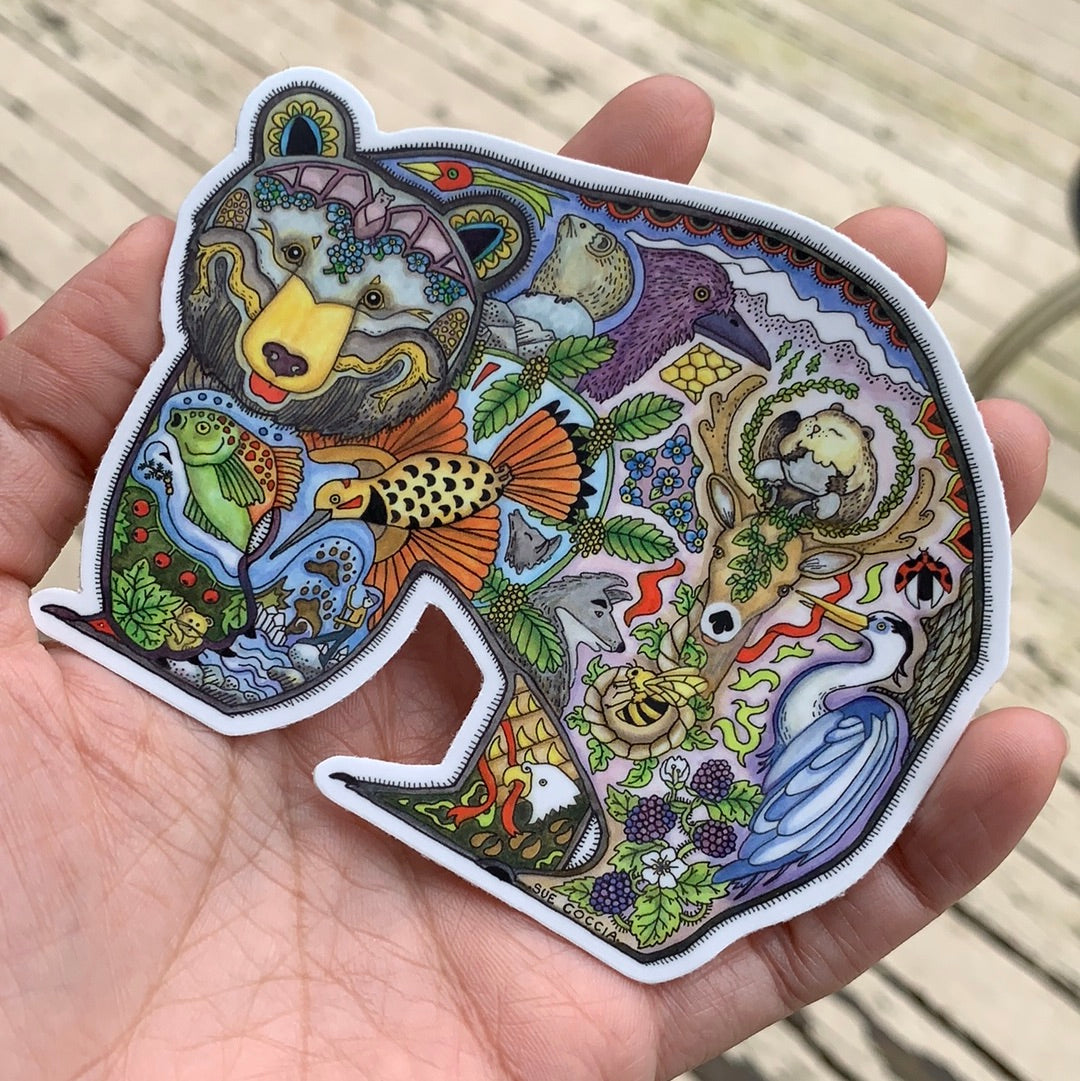 Black Bear 2 Sticker