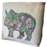 Rhino Canvas Tote Bag - Large