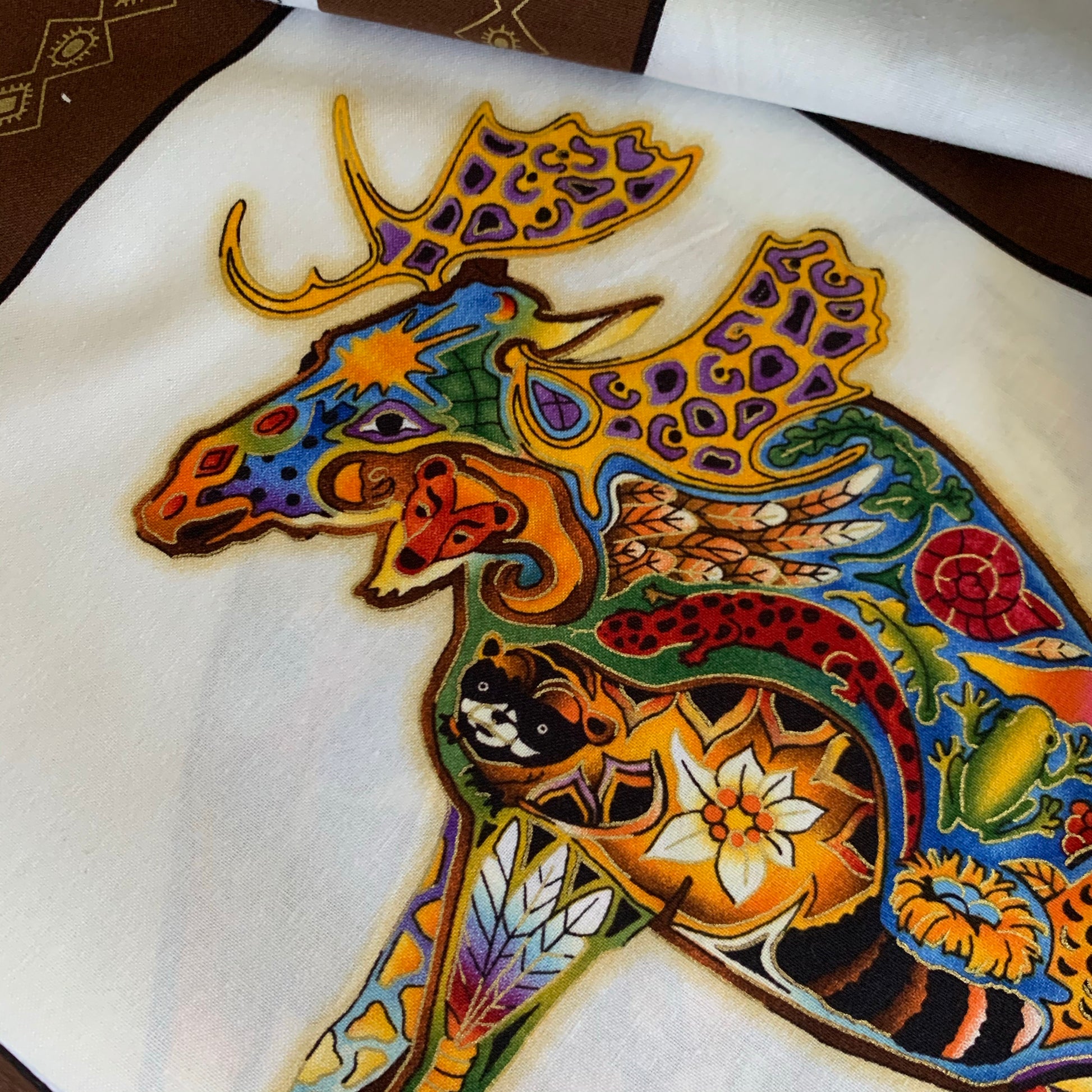 Animal Spirits Fabric 15820-169 EARTH