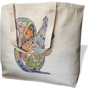 Squirrel Canvas Tote Bag - Large