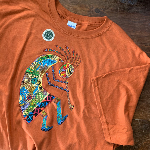 Kokopelli Orange Shirt