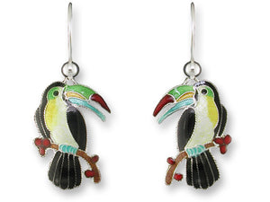 Keel Billed Toucan Earrings